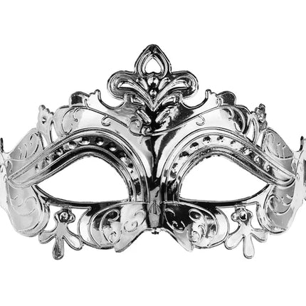 Masque vénitien argenté pour les yeux