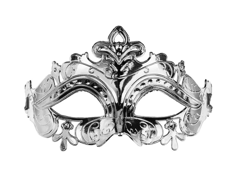 Masque vénitien argenté pour les yeux