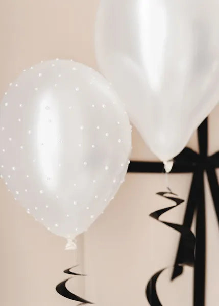Autocollants pour ballons blancs perles 3-6mm 440pcs