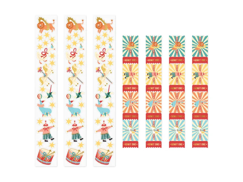 Autocollants de cirque 20pcs