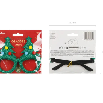 Verres de Noël Arbres de Noël verts