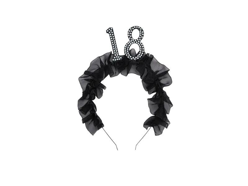 18 ans Bandeau à cheveux noir