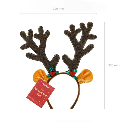 Bandeau de cheveux de Noël Bois de renne