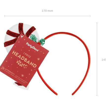 Bandeau Candy Cane, 18.5x15.5cm, mélange
