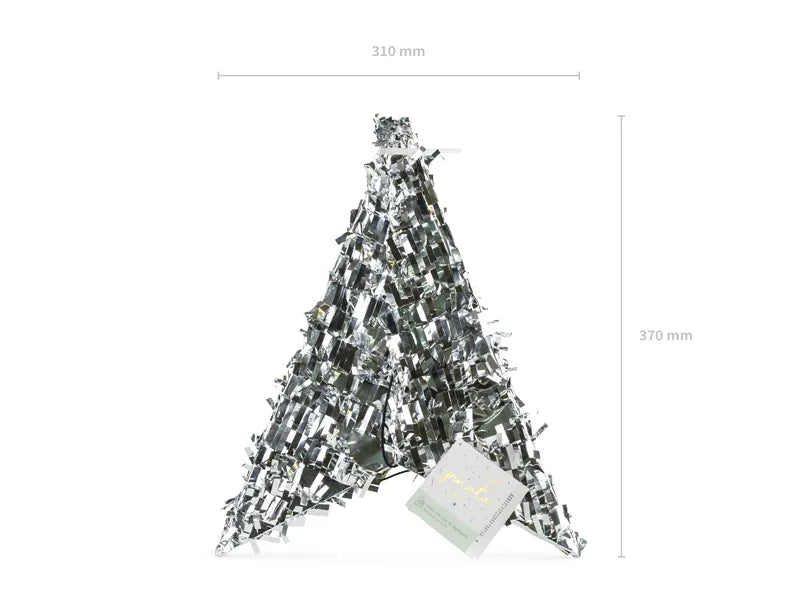Pinata étoilée argentée 68cm
