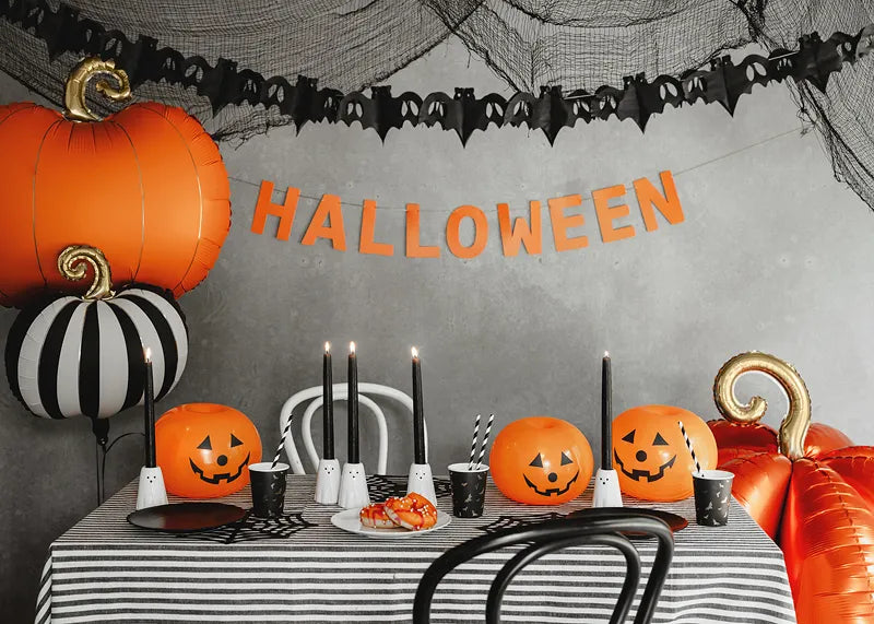 Ballons d'Halloween Citrouilles Orange 25cm 5pcs