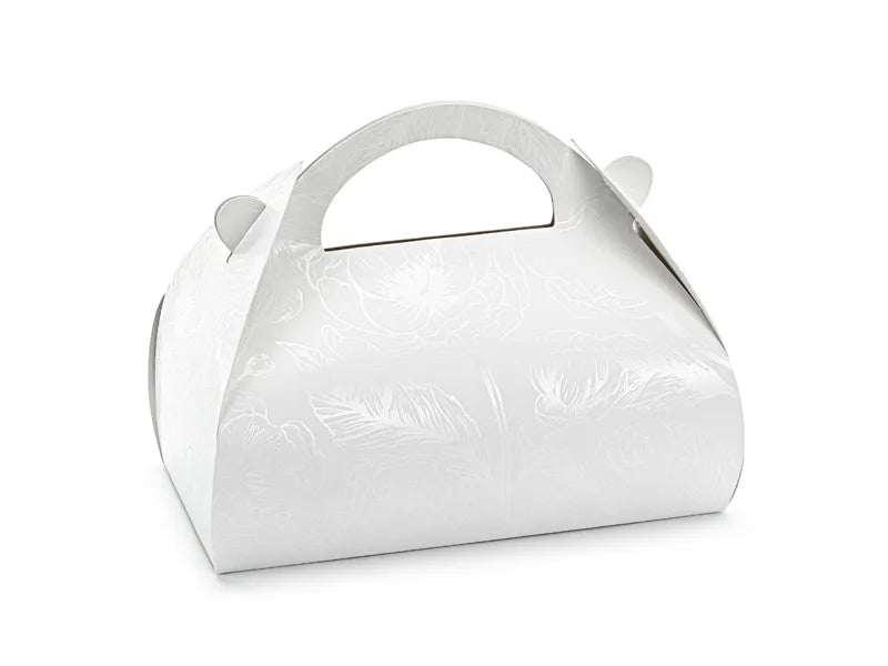 Boîte à partage blanche Branches de perles 16cm