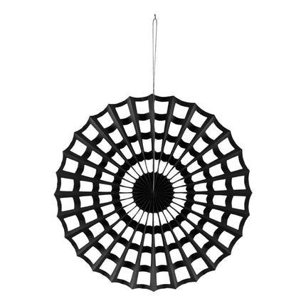Toile d'araignée Décoration suspendue Noir 50cm