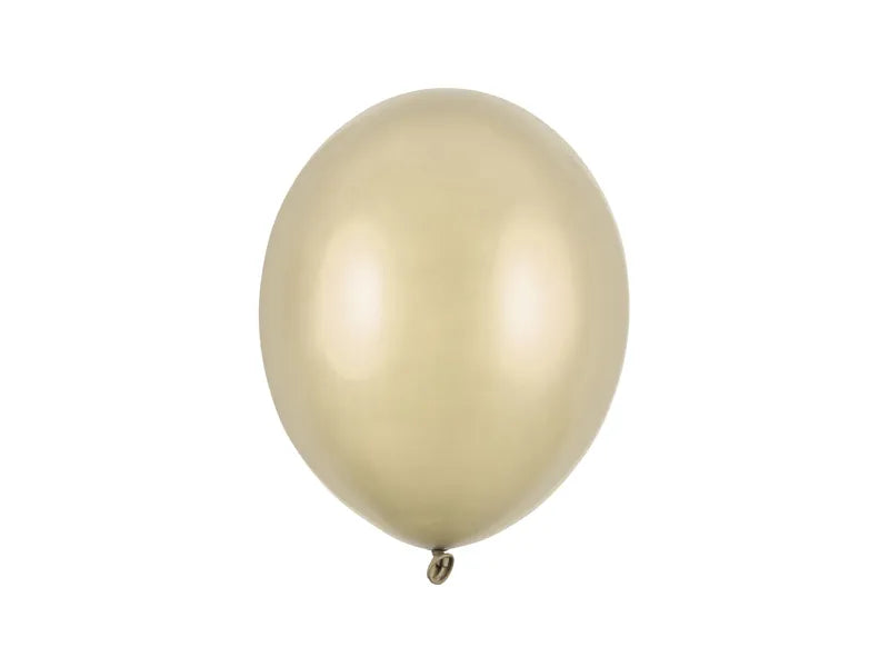 Ballons de baudruche dorés Metallic Cold Gold 27cm 10pcs
