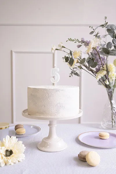 Bougie de 5 ans verte 10cm