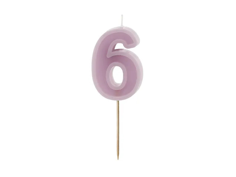 Bougie 6 ans Bougie 10cm