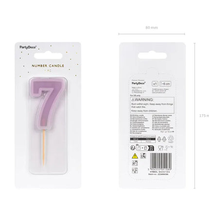 Bougie 7 ans Bougie 10cm