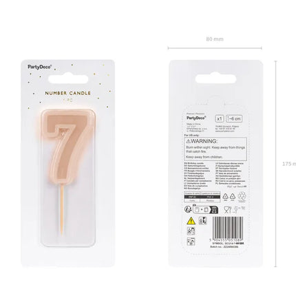 Bougie de 7 ans Nue 10cm