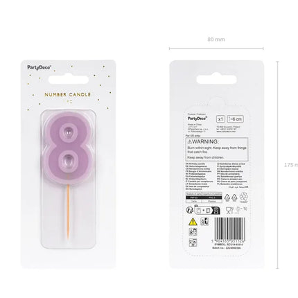 Bougie de 8 ans Bougie de 10cm