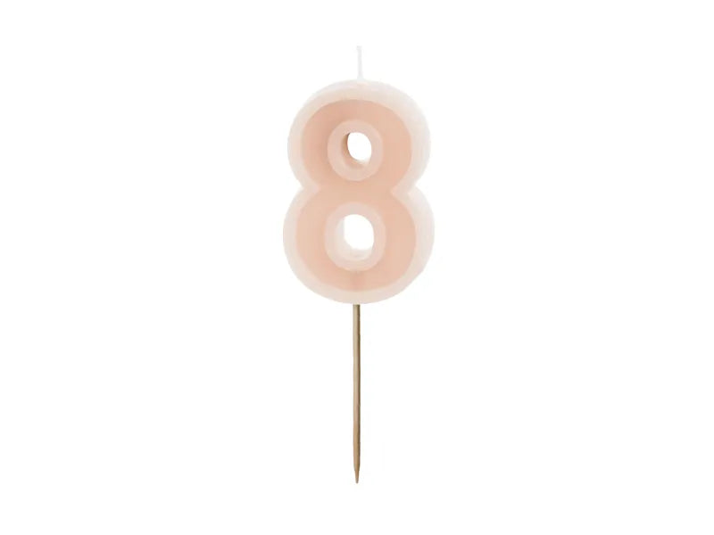 Bougie de 8 ans Nue 10cm