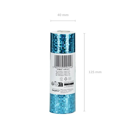 Serpentine bleue holographique 3,8 m