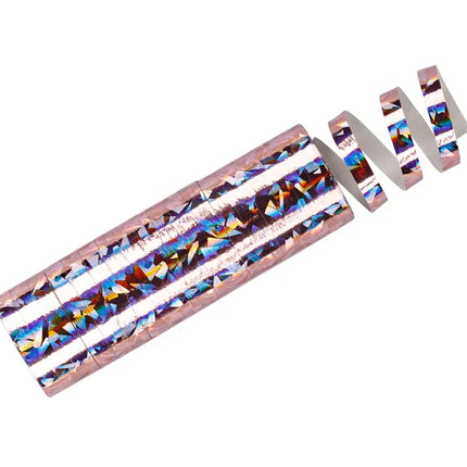 Rose pâle Serpentine Holographique 3.8m