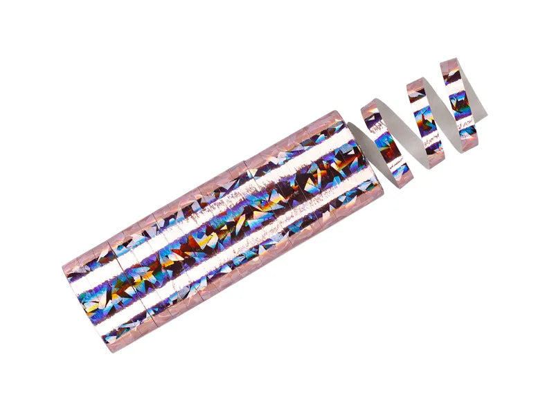 Rose pâle Serpentine Holographique 3.8m