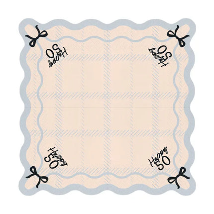 Serviettes de table 50 ans 33cm 12pcs
