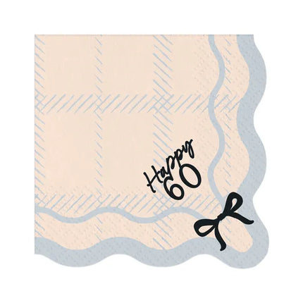 60 Years Napkins 33cm 12pcs