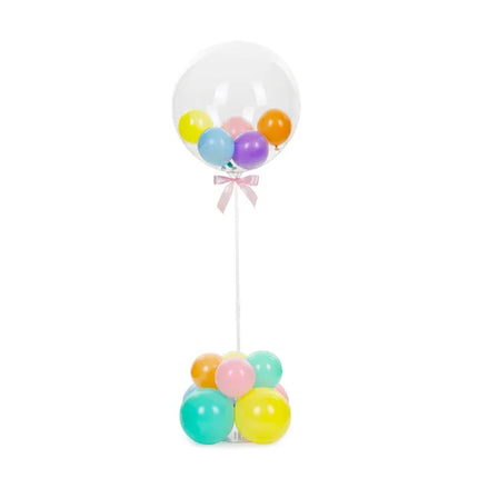 Support de ballon blanc en plastique 72cm