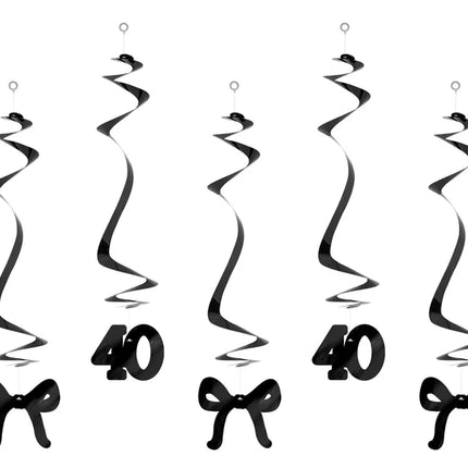 40 ans Décoration suspendue 50cm 5pcs