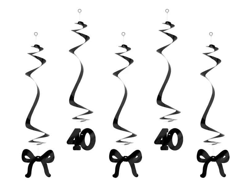 40 ans Décoration suspendue 50cm 5pcs