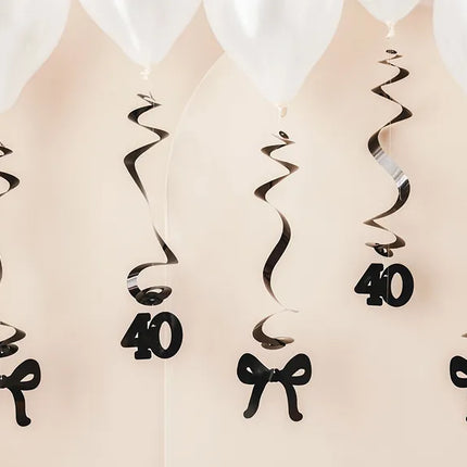 40 ans Décoration suspendue 50cm 5pcs