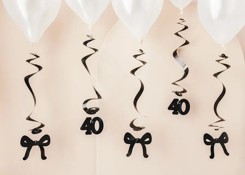 40 ans Décoration suspendue 50cm 5pcs
