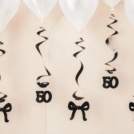 50 ans Décoration suspendue 50cm 5pcs