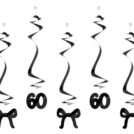60 ans Décoration suspendue 50cm 5pcs