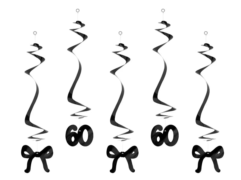60 ans Décoration suspendue 50cm 5pcs
