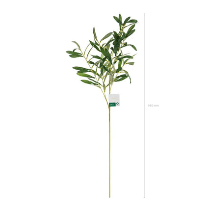 Faux rameau d'olivier vert 91cm