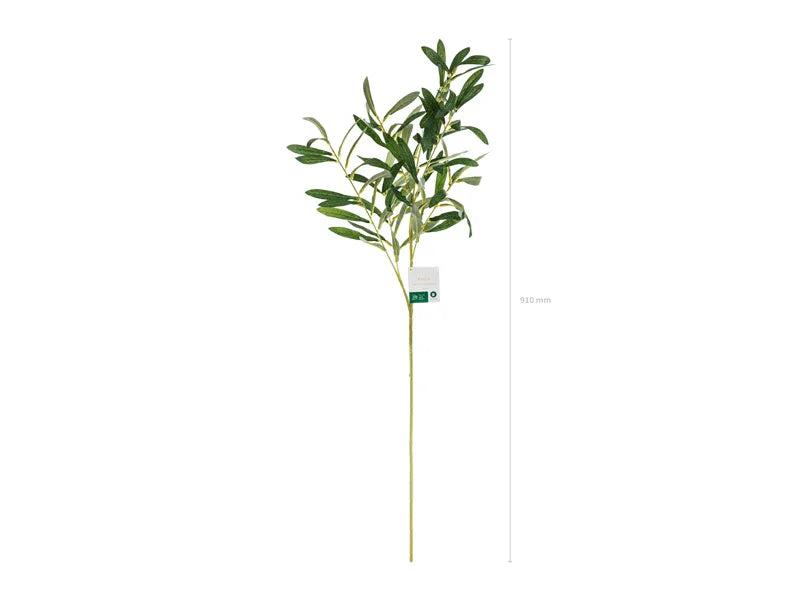 Faux rameau d'olivier vert 91cm