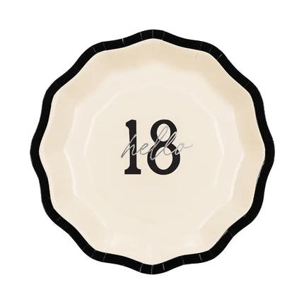 18 ans Assiettes 18cm 6pcs