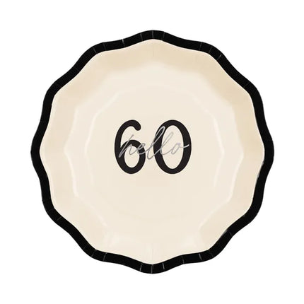 60 ans Assiettes 18cm 6pcs
