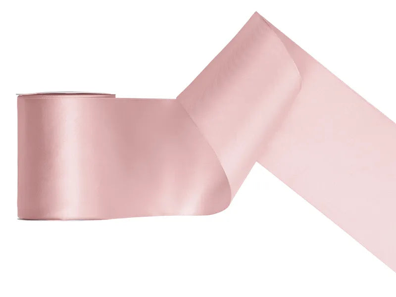 Ruban rose clair satiné 25m