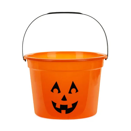 Seau d'Halloween Citrouille orange 20.5cm
