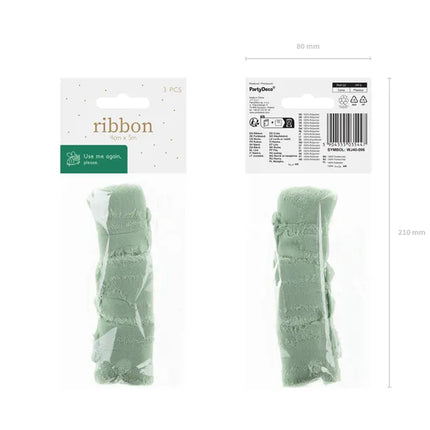 Ruban vert 5m 3pcs