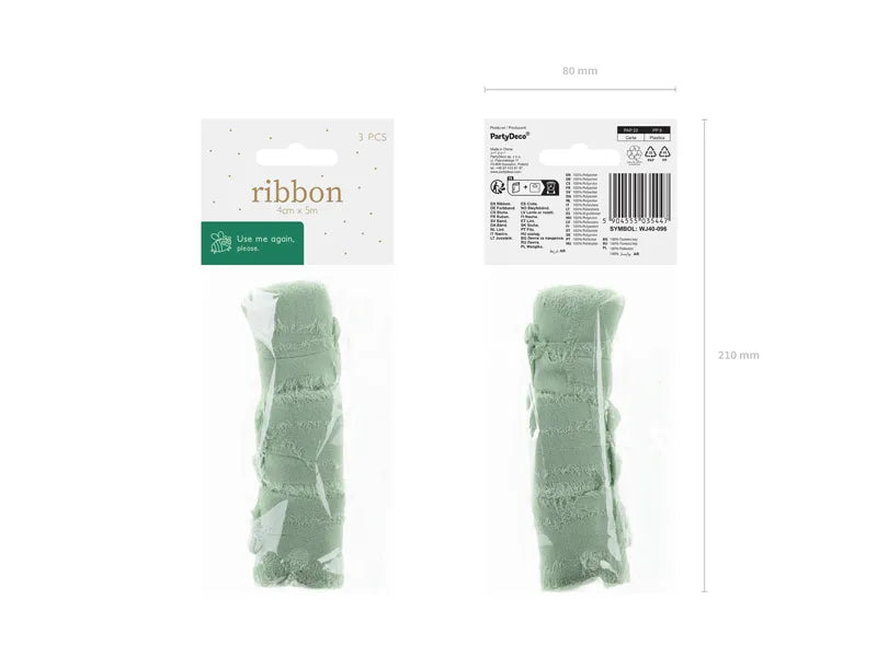 Ruban vert 5m 3pcs