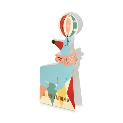 Invitations pour le cirque 18.5cm