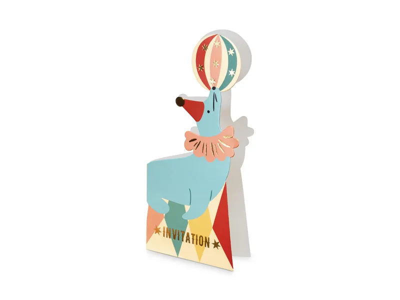 Invitations pour le cirque 18.5cm