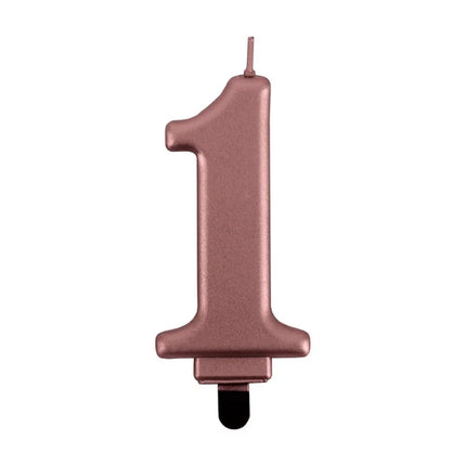Bougie « 1 an » en or rose