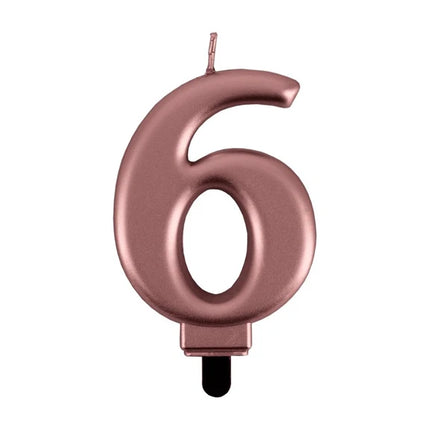 Bougie « 6 ans » en or rose