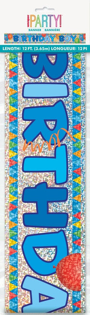 Birthday Boy Banner 3,65m van Unique koop je bij Partywinkel
