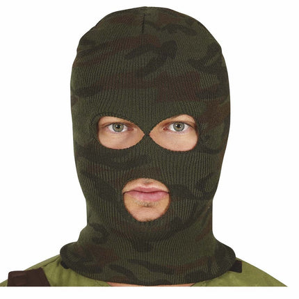 Bivakmuts Camouflage van Fiestas Guirca koop je bij Partywinkel