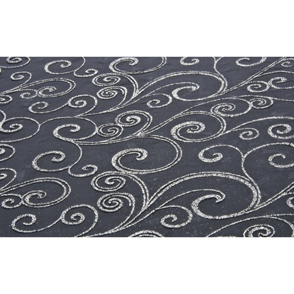 Chemin de table noir pailleté 5M 36cm