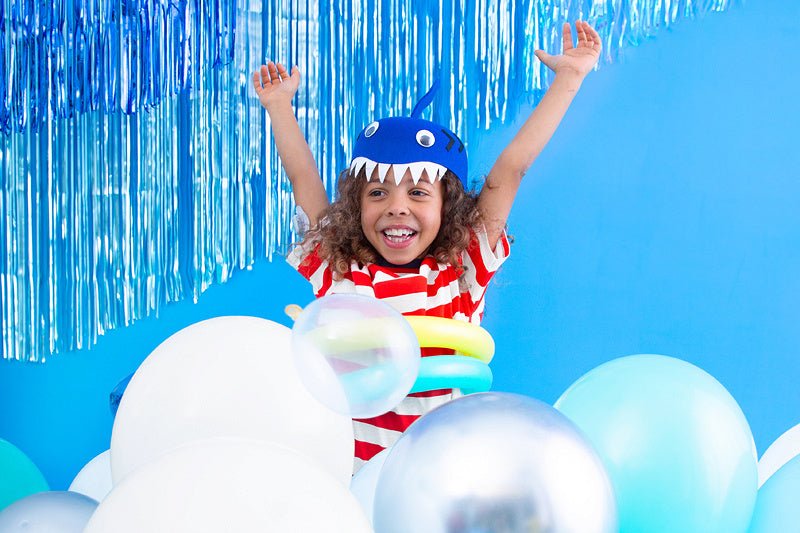 Blauw Deurgordijn 2,5m van Partydeco koop je bij Partywinkel