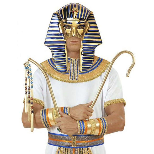 Blauw Gouden Masker Egyptisch van Widmann koop je bij Partywinkel