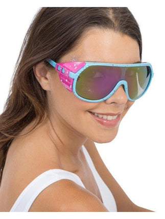 Blauw Roze Retro Feestbril 15cm van CHAKS koop je bij Partywinkel